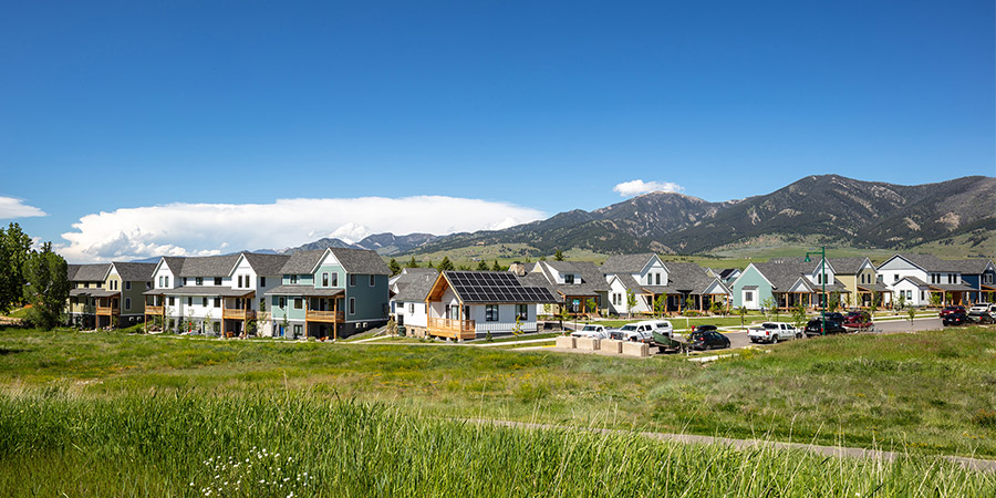 Headwaters Housing with Bridger View in the back